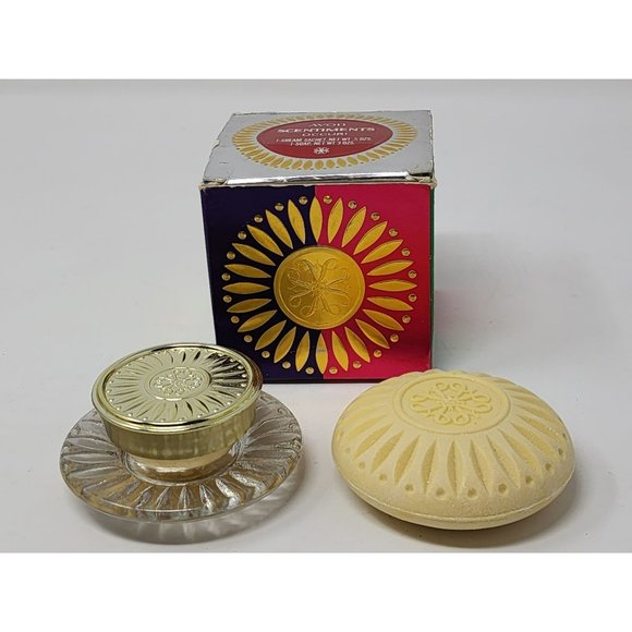 Avon Scentiments Rapture Sachet Soap Set With Box Vintage Vanity Collectible - Picture 1 of 8